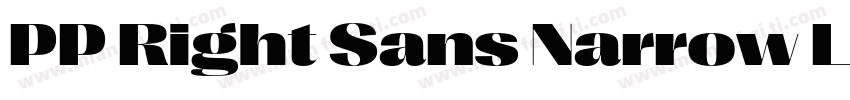 PP Right Sans Narrow Light字体转换